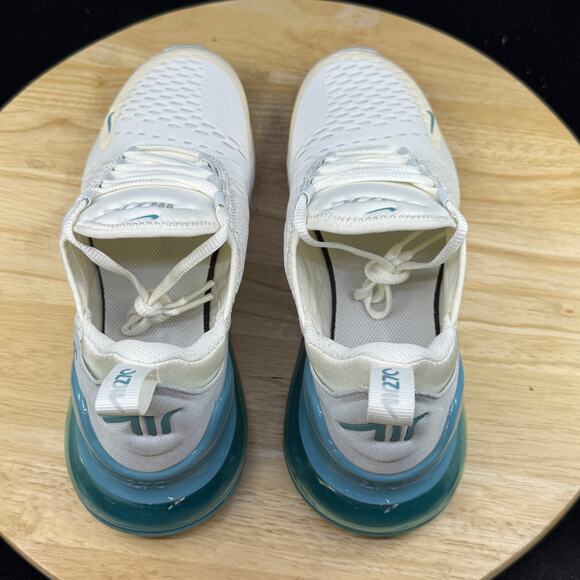 Nike Air Max 270 Shoes (Denim Turquoise/Light Silver/Soft Pearl) Size 6.5Y/ 8 W - Picture 8 of 9